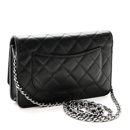 Chanel Caviar Quilted Wallet On Chain WOC Black 3 of 10
