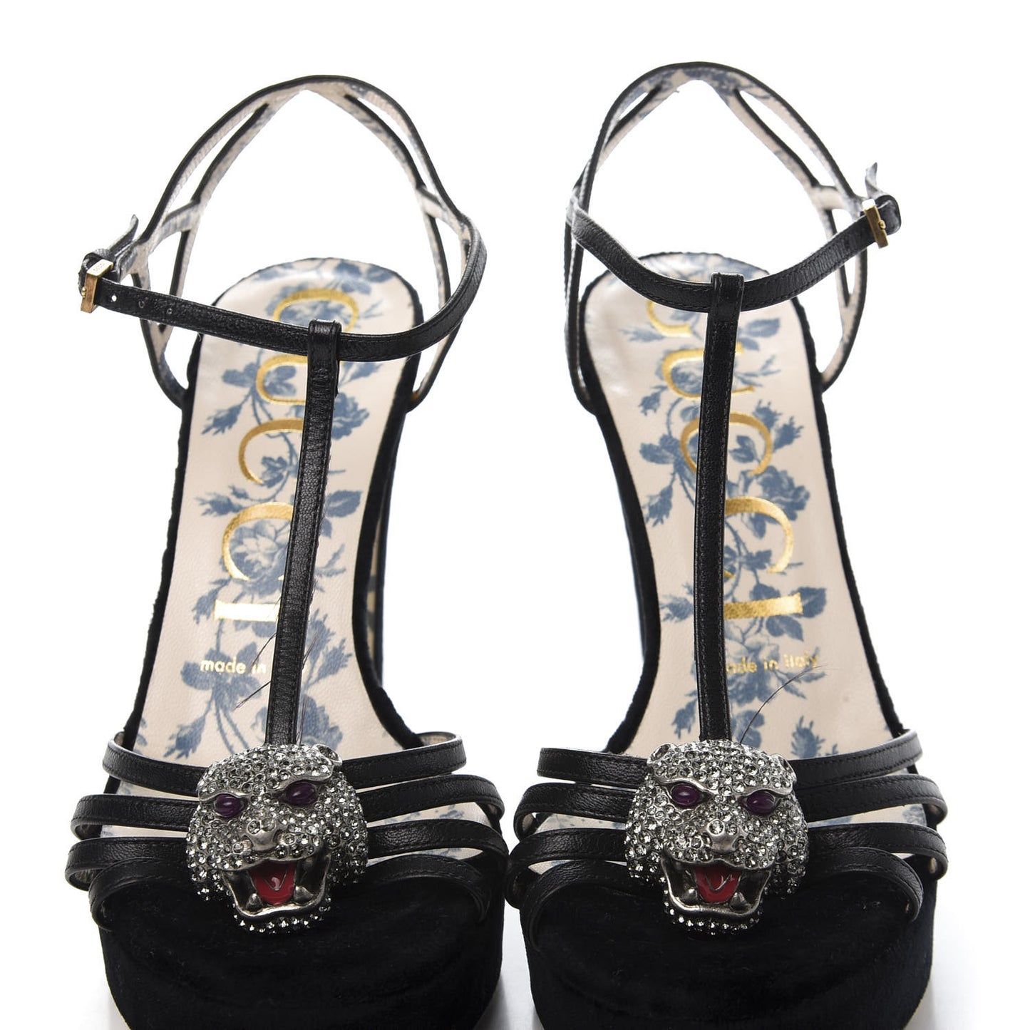 Velvet Malaga Kid Elias T-Strap Platform High Heel Sandals 37 Black