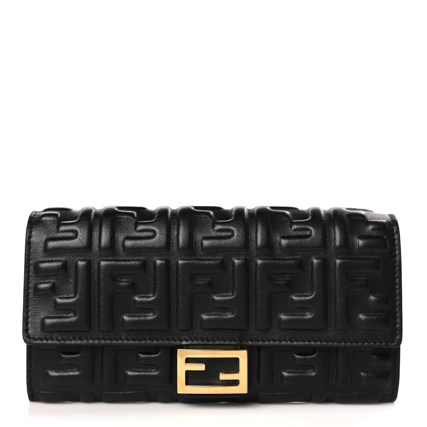 Nappa Matisse FF Embossed Continental Wallet Black