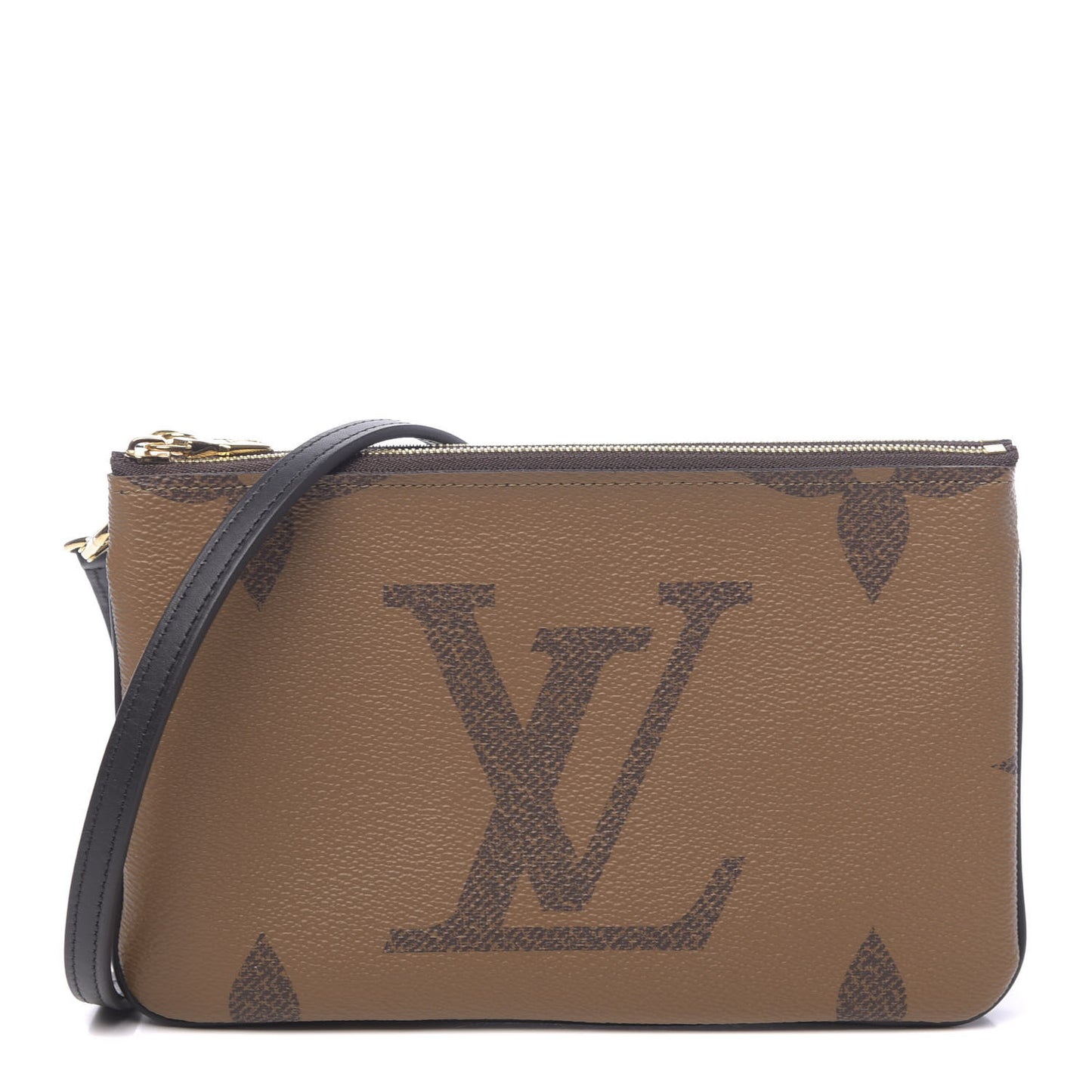 Reverse Monogram Giant Double Zip Pochette