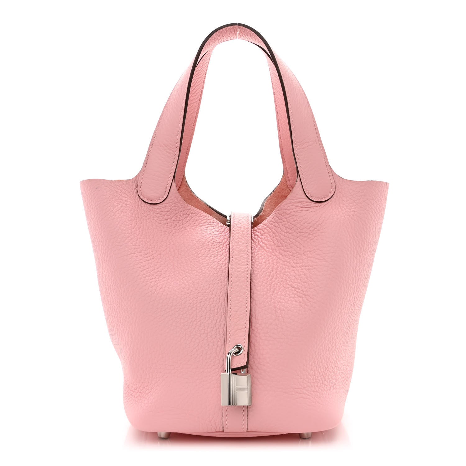Hermes Taurillon Clemence Picotin Lock 18 PM Rose Sakura 1 of 12