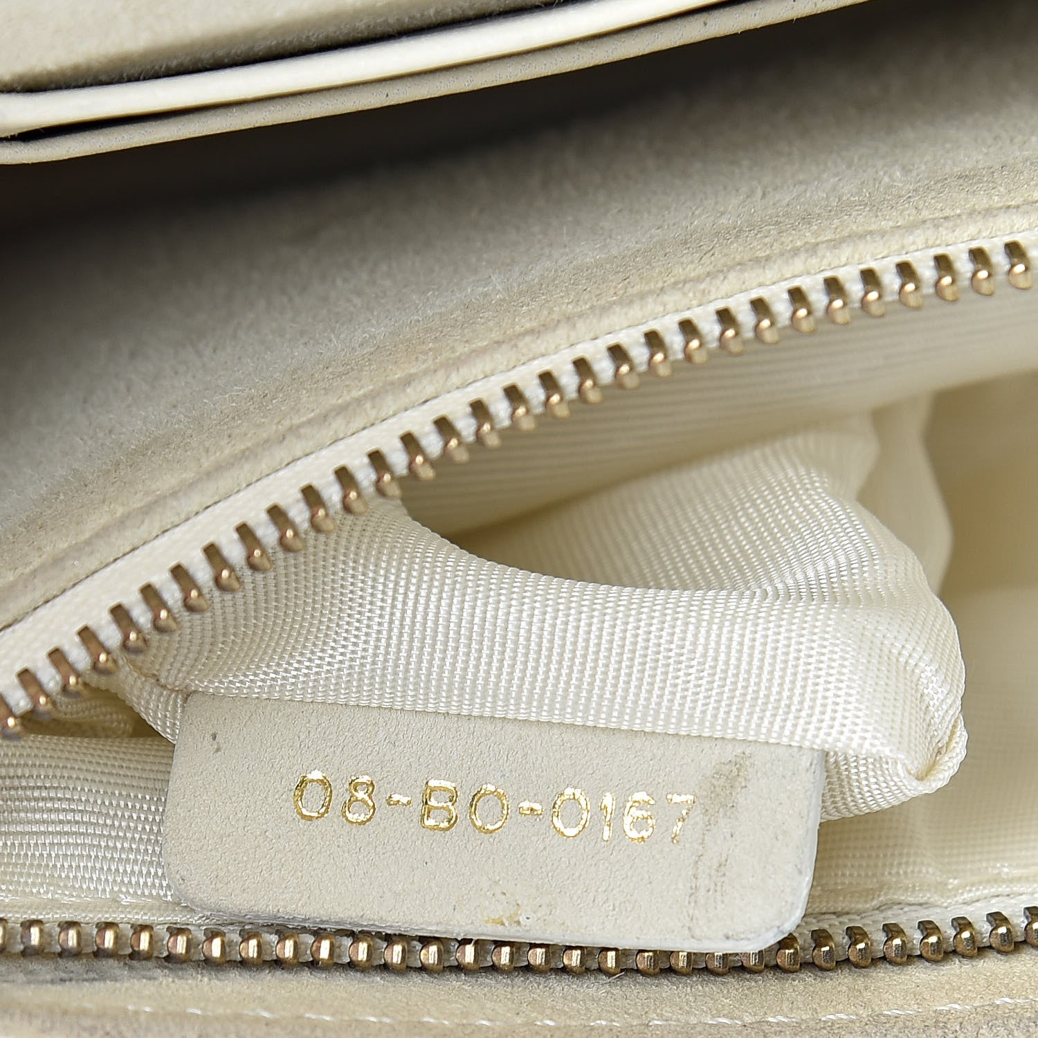 Christian Dior Calfskin Studded Diorama Wallet on Chain Pouch Off White 7 of 18