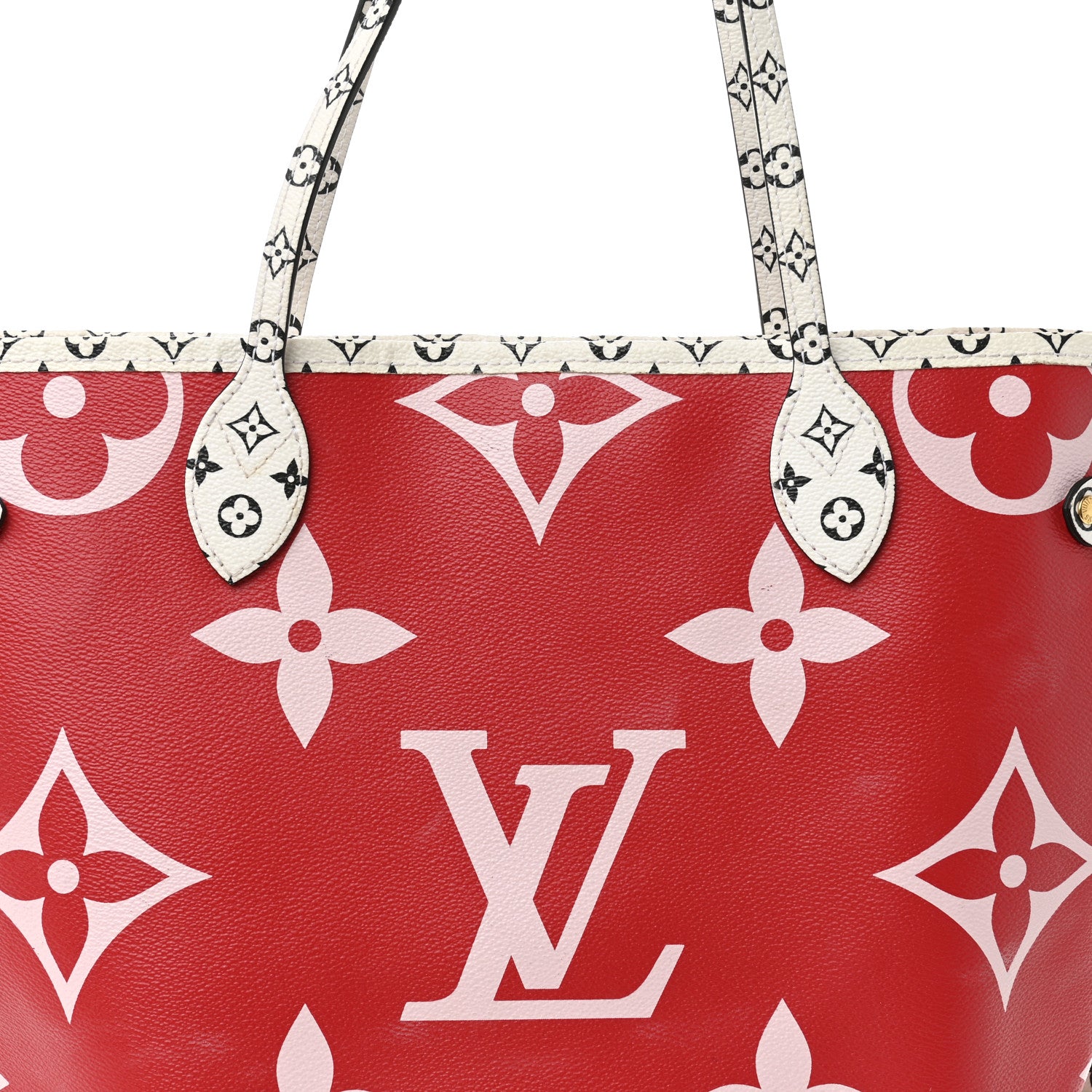 Louis Vuitton Monogram Giant Neverfull MM Rouge 9 of 11
