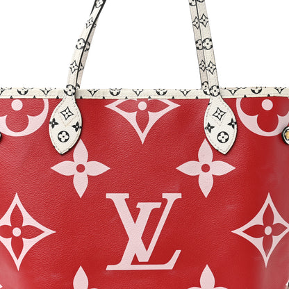 Louis Vuitton Monogram Giant Neverfull MM Rouge 9 of 11