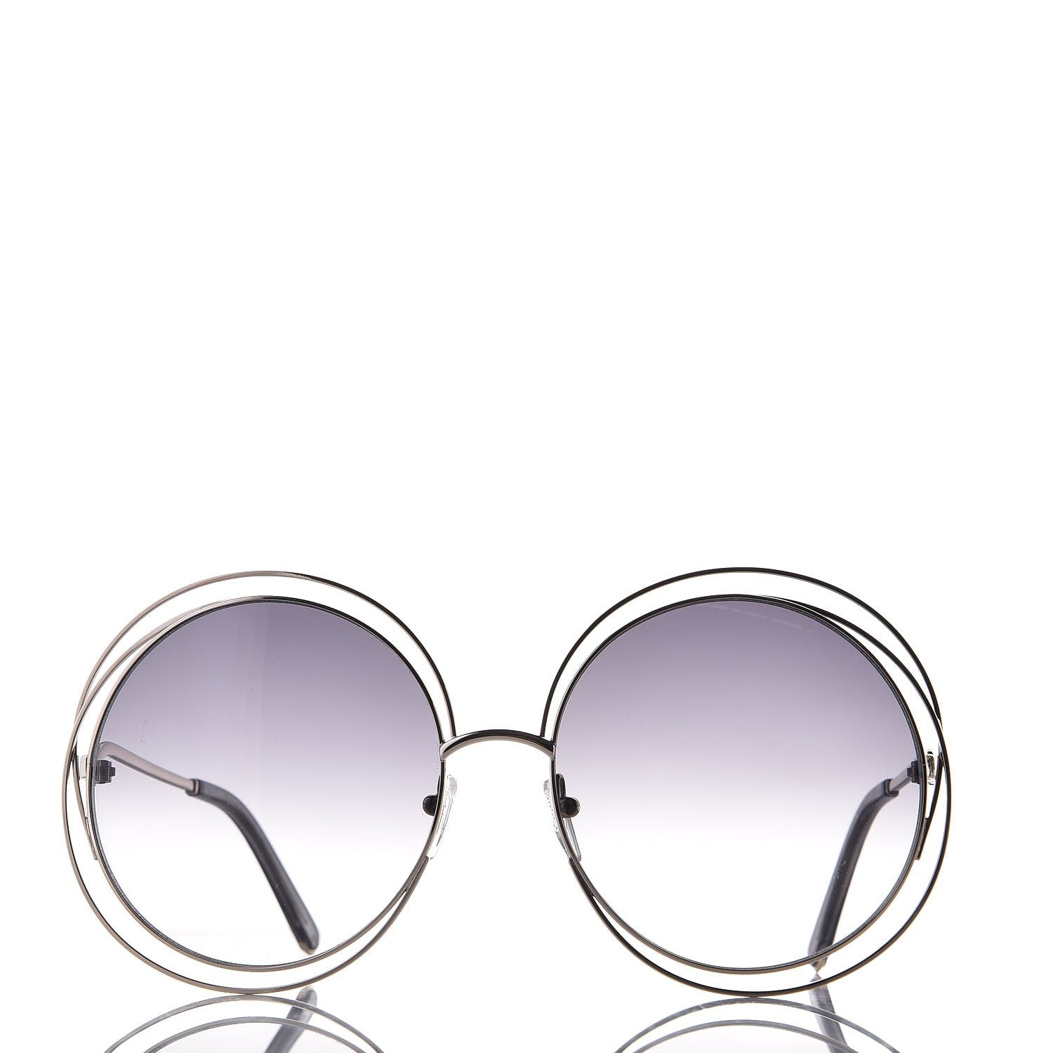 Chloe Oversize Round Carlina Oversized Round Sunglasses CE114S Gold Light Grey 2 of 6
