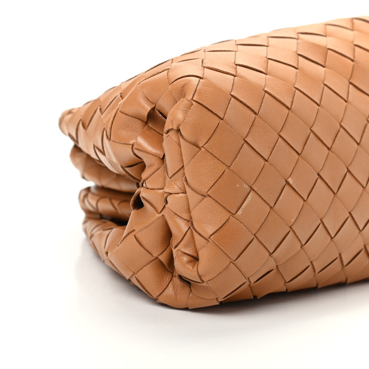 Bottega Veneta Nappa Maxi Intrecciato The Pouch Oversized Clutch Caramel 6 of 9