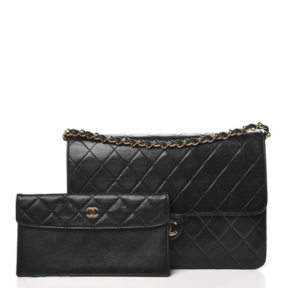 Chanel Lambskin Quilted Medium Single Flap Black 7 of 10