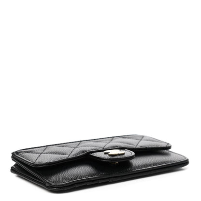 Chanel Caviar Quilted Flap Zip Card Holder Black 4 of 7