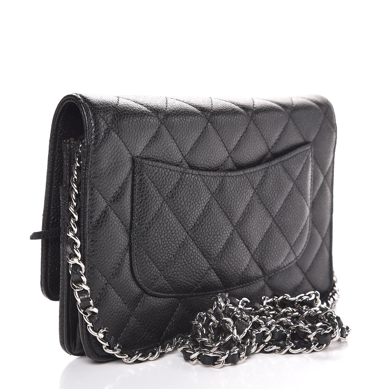 Chanel Caviar Quilted Wallet On Chain WOC Black 3 of 8