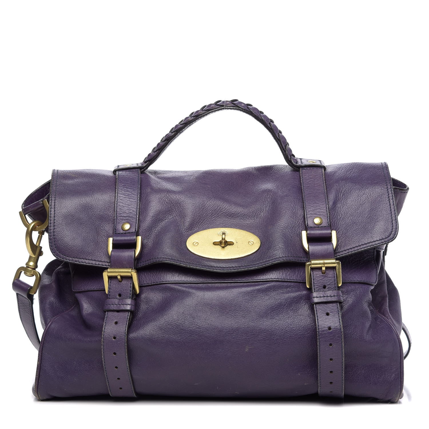 Mulberry Polished Buffalo Oversized Alexa Grape 1 of 15