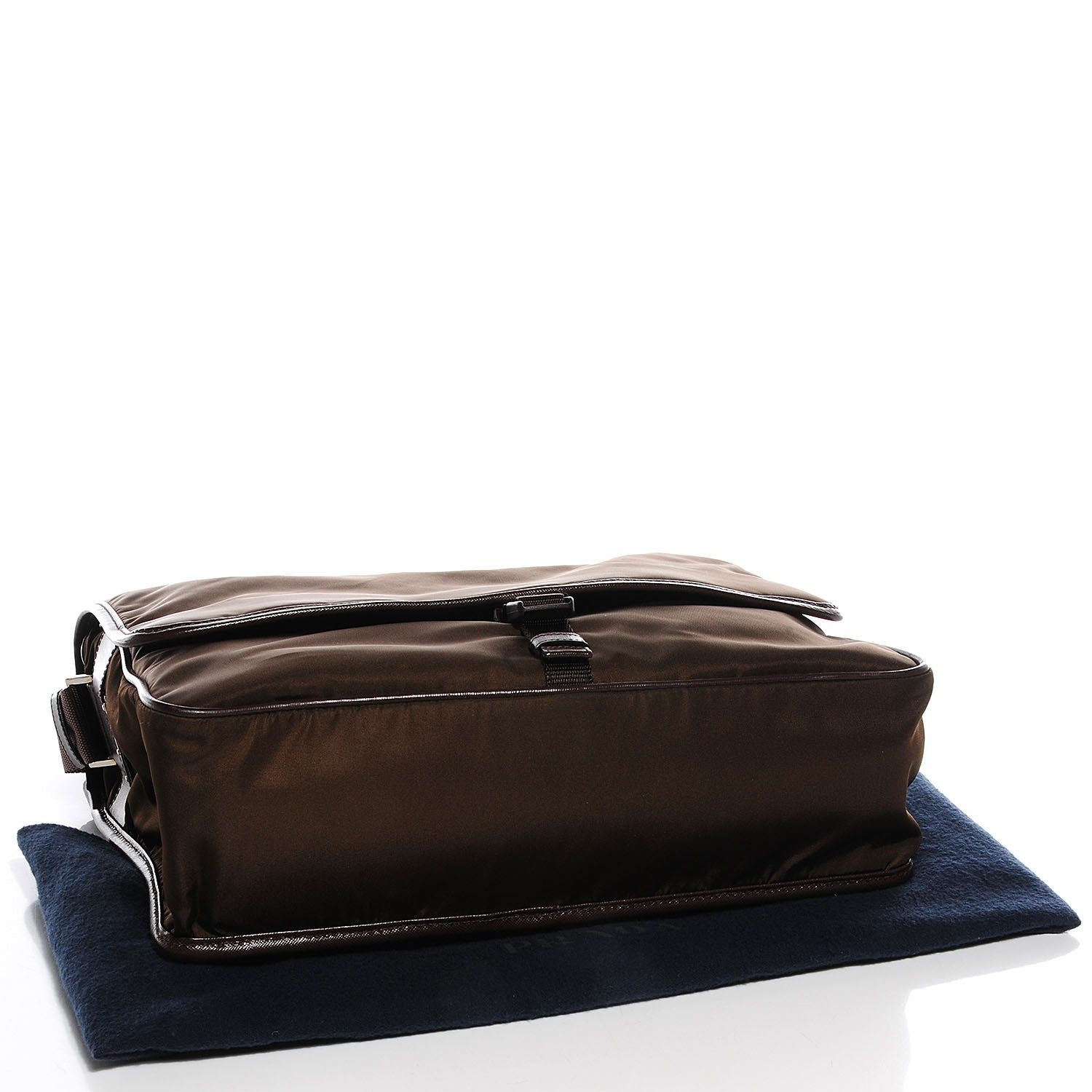 Prada Tessuto Saffiano Messenger Satchel Bruciato 4 of 8