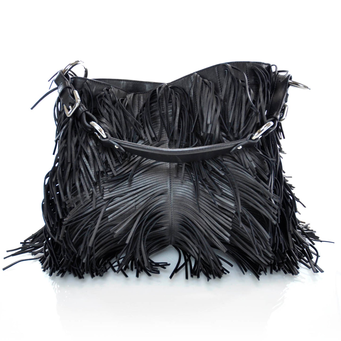 Fringe Hobo Black