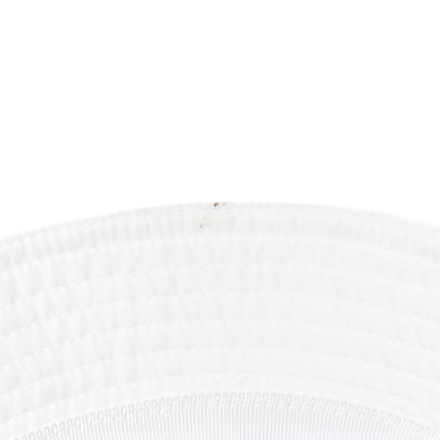 Re-Nylon Metal Triangle Logo Mens Bucket Hat L White
