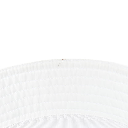 Prada Re-Nylon Metal Triangle Logo Mens Bucket Hat L White 8 of 8