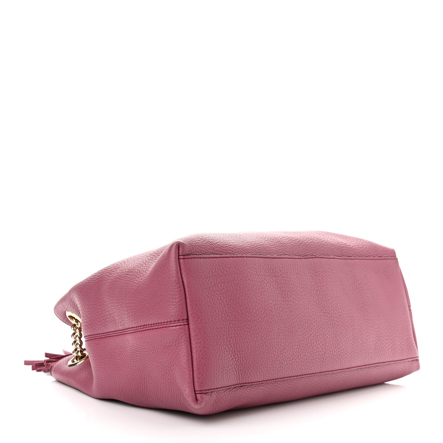 Gucci Pebbled Calfskin Medium Soho Chain Shoulder Bag Peonia Flower 4 of 10
