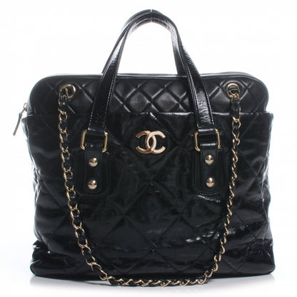 Chanel Glazed Calfskin Portobello Tote Black 1 of 8