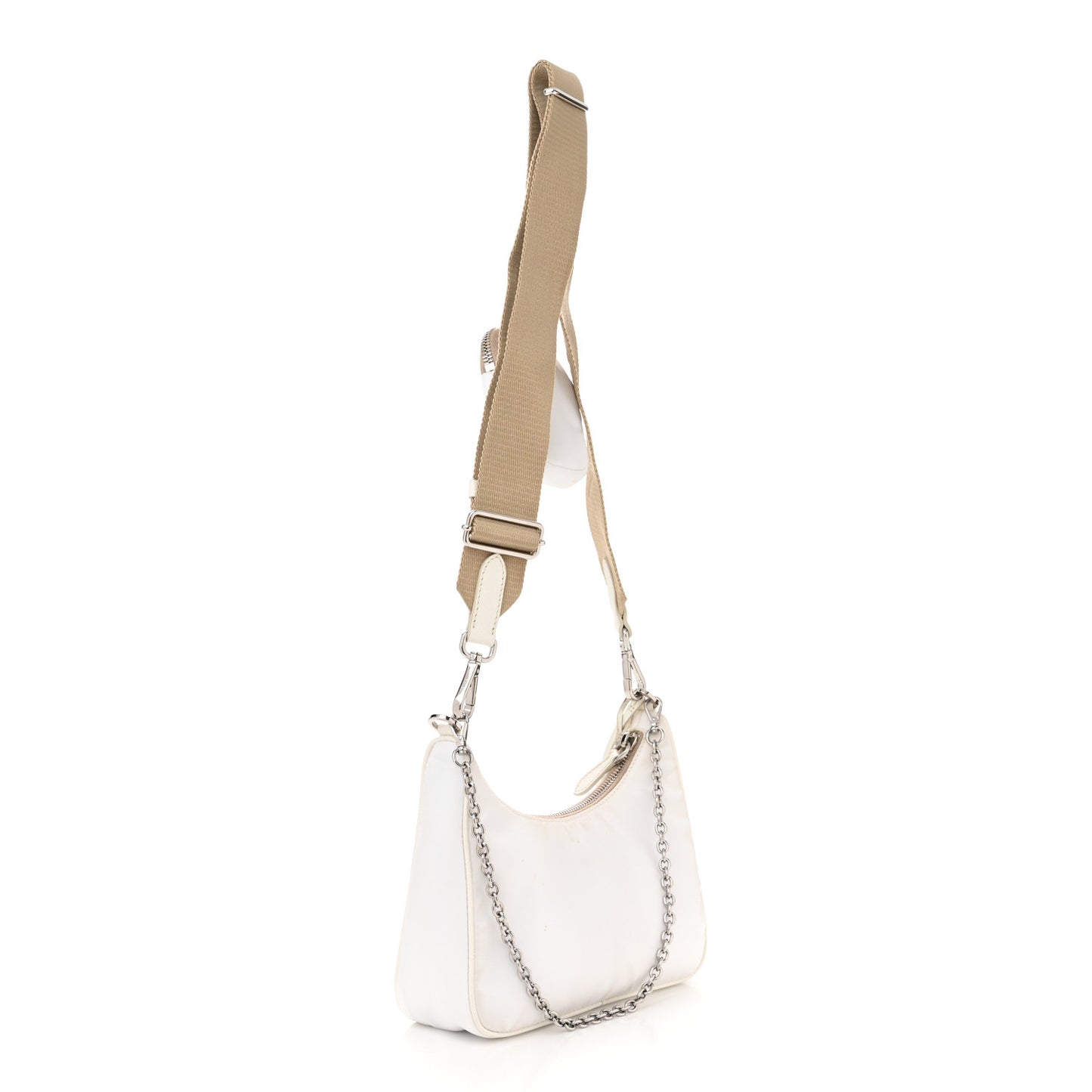 Nylon Re-Edition 2005 Shoulder Bag White