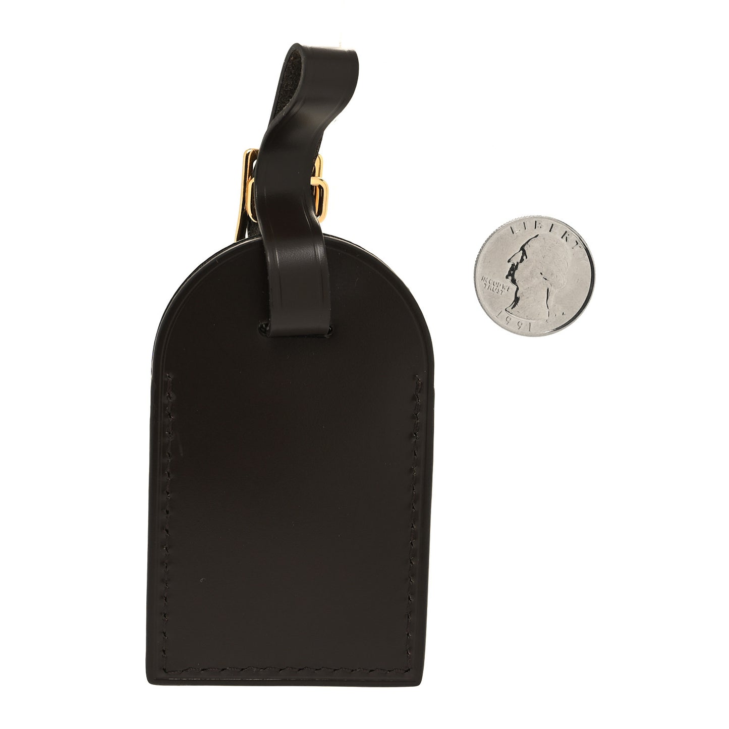 Calfskin Luggage Tag Ebene