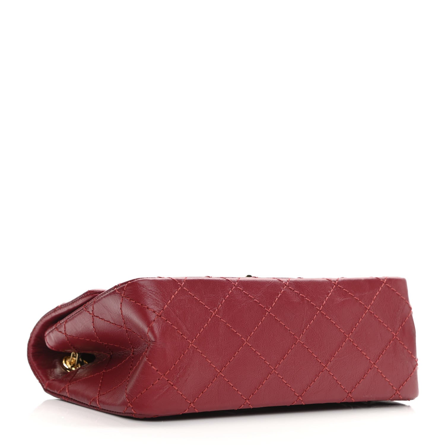 Chanel Aged Calfskin Quilted 2.55 Reissue Mini Flap Red 4 of 11