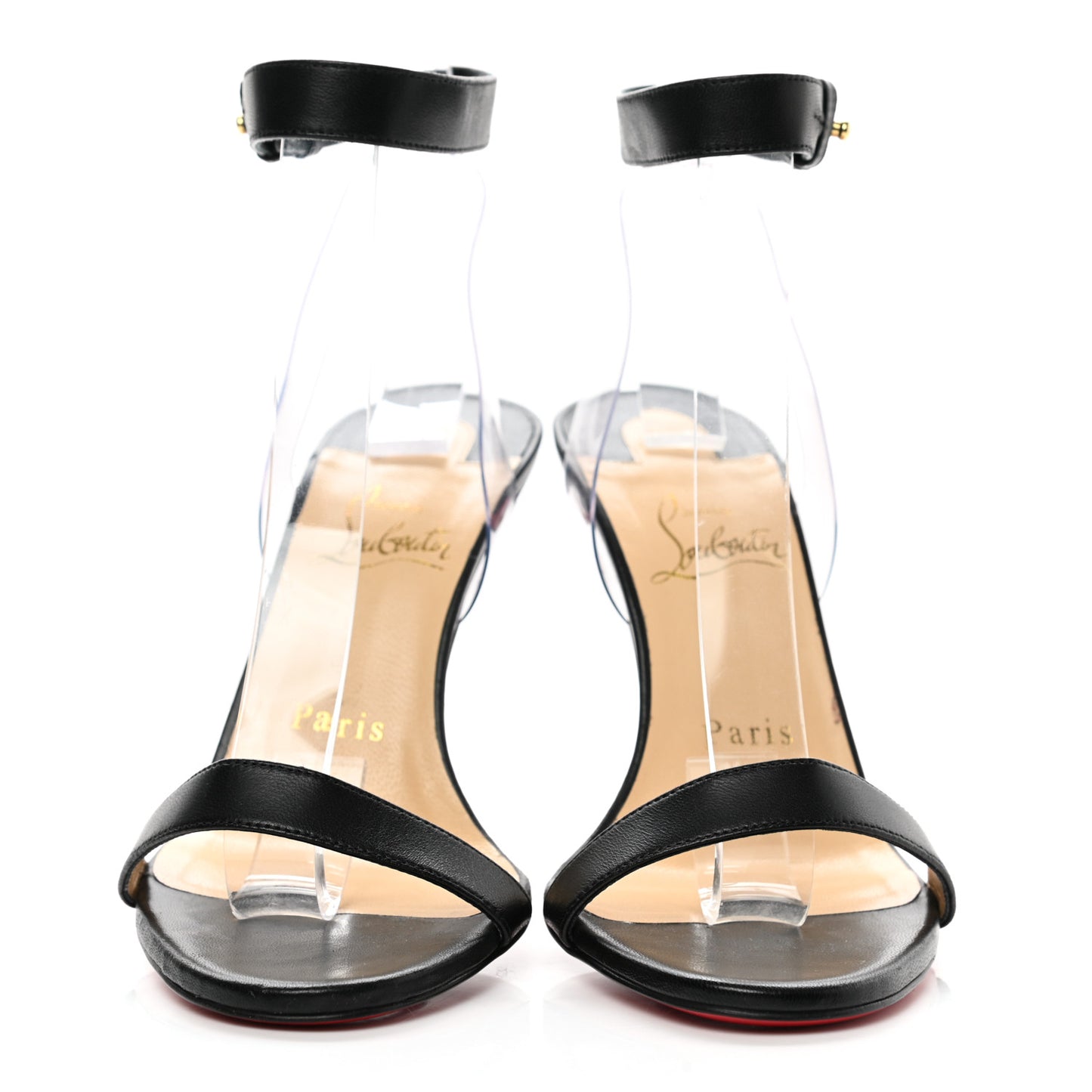 Shiny Nappa PVC Jonatina 100 Sandals 37 Black