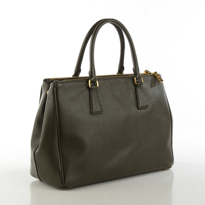 Prada Saffiano Medium Galleria Double Zip Tote Militare 3 of 10