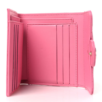 Chanel Caviar Quilted Compact Flap Wallet Pink 5 of 9