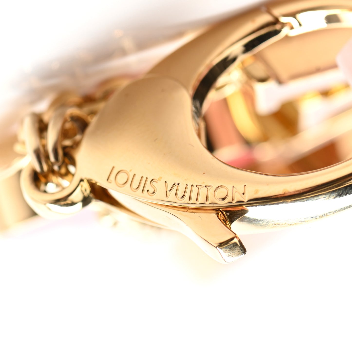 Fleur De Monogram Bag Charm Pink
