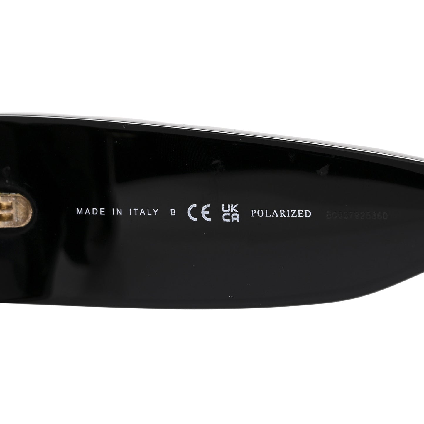 Acetate Quilted CC Rectangle Sunglasses 5483-A Black