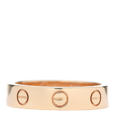 Cartier 18K Yellow Gold Diamond 4mm LOVE Wedding Band Ring 49 4.75 3 of 4