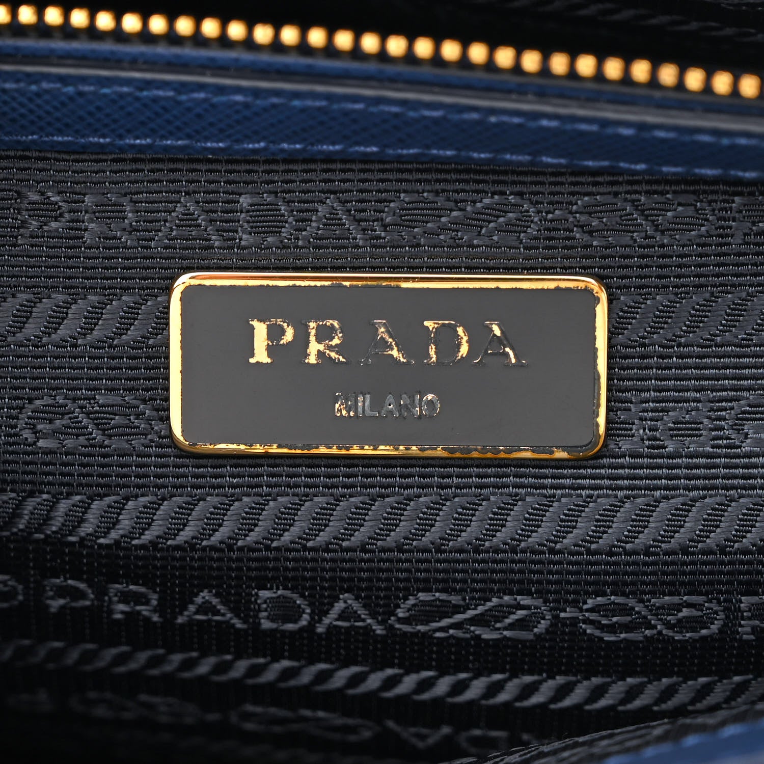Prada Saffiano Medium Galleria Double Zip Tote Bluette 6 of 14