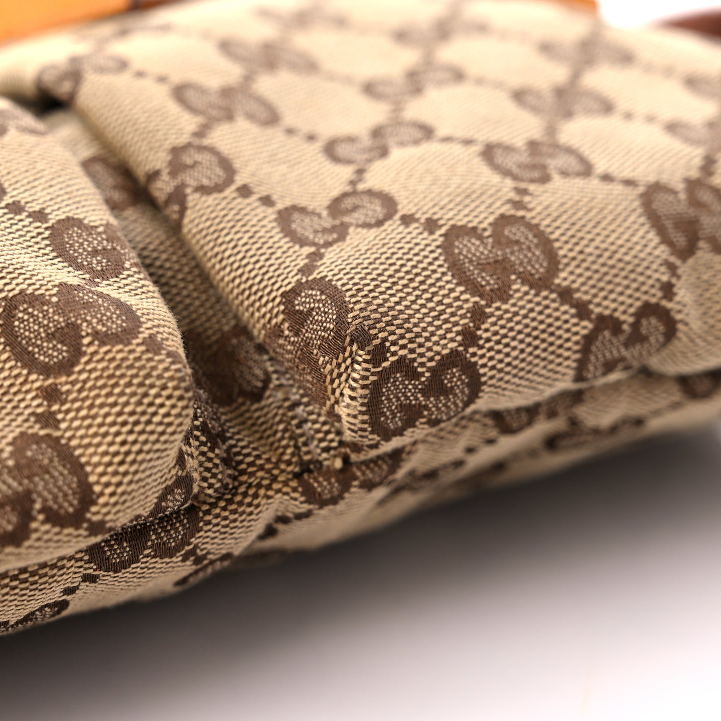 GG Monogram Web Double Pocket Belt Bag Yellow
