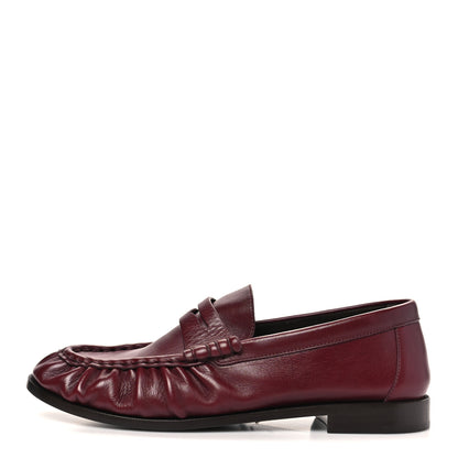 Saint Laurent Radiance Calfskin Le Loafer 15 Moccasin 40 Dark Ruby 1 of 10