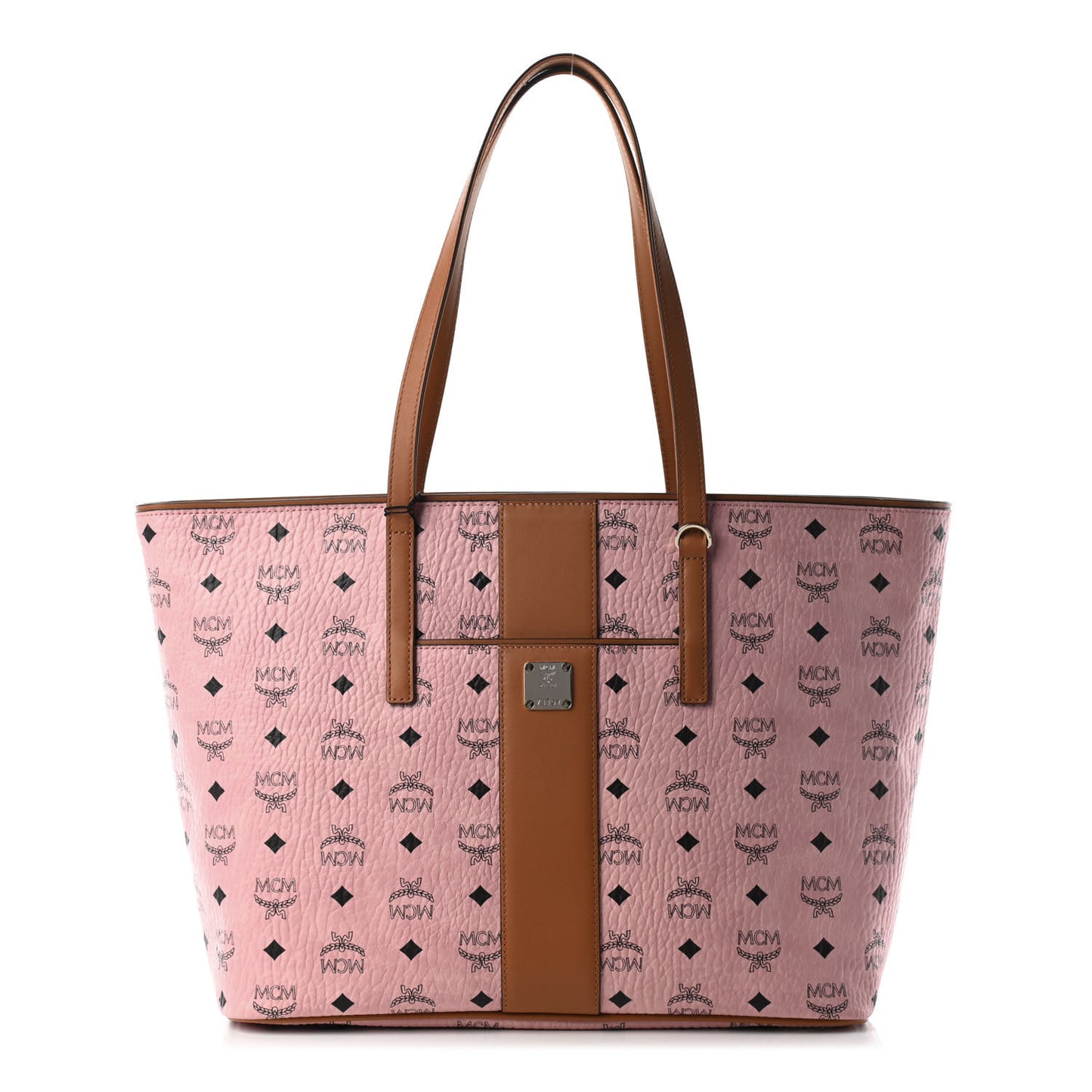 Visetos Medium Anya Zip Top Shopper Tote Soft Pink