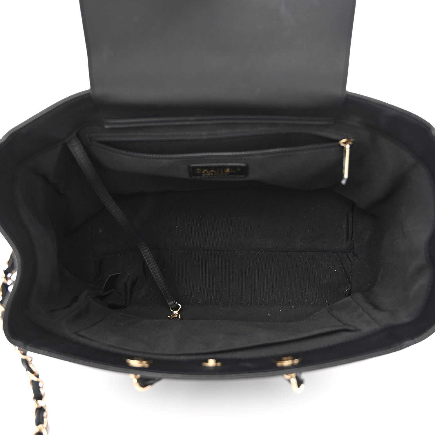 Chanel Bullskin Stitched Medium Shopping Bag Black 5 of 11