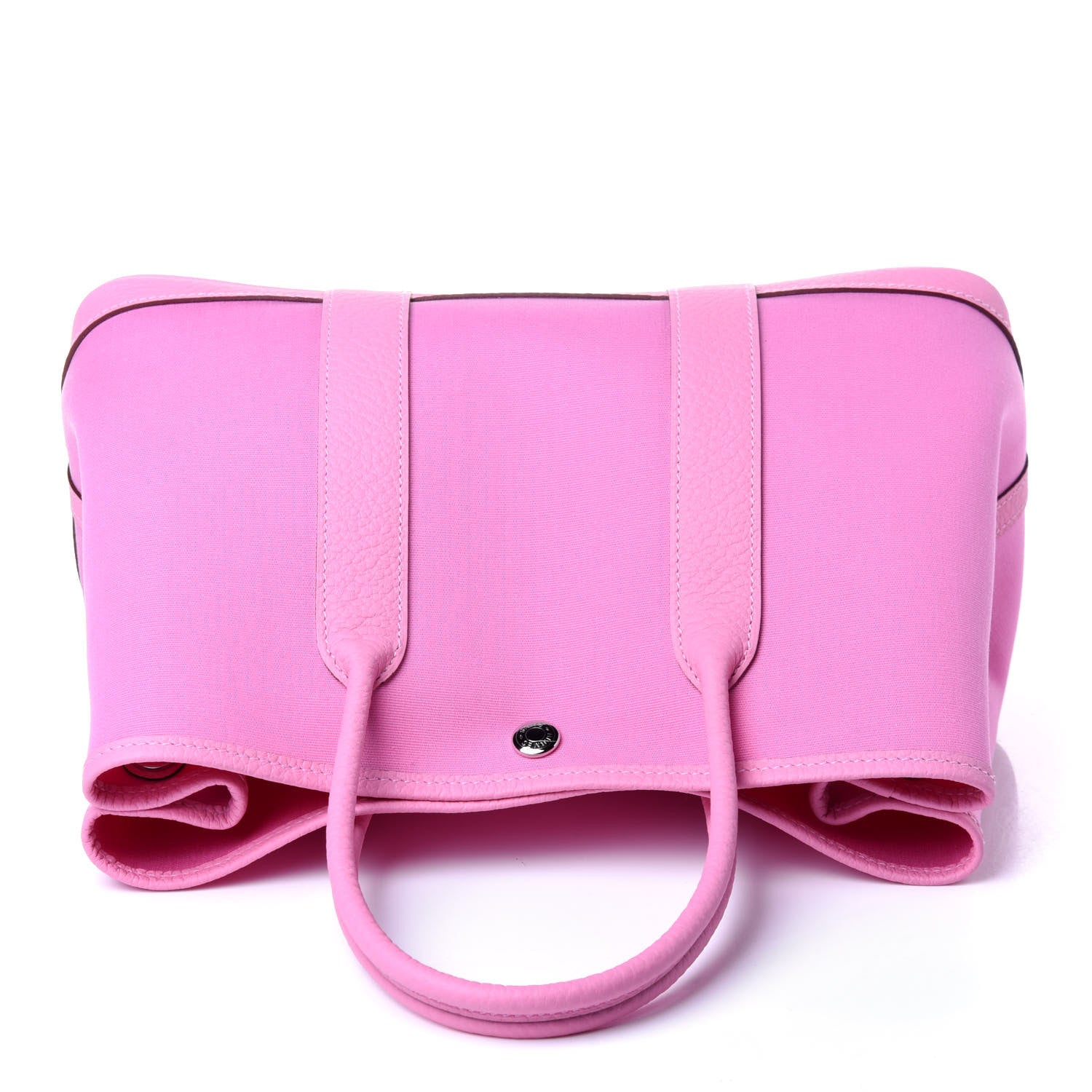 Hermes Toile Officier Vache Country Garden Party Tote 30 Pink 8 of 10