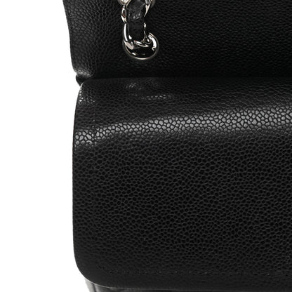 Chanel Caviar Quilted Jumbo Double Flap Black 11 of 14