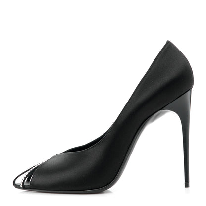 Saint Laurent Satin Crystal Martinique 110 Pump 40 Black 1 of 9
