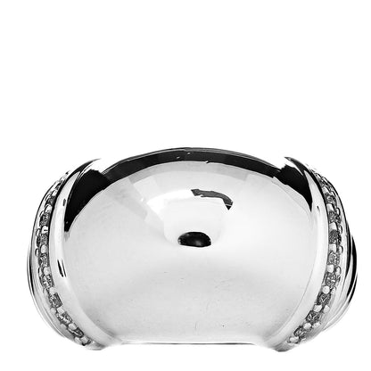 David Yurman Sterling Silver Diamond Metro Dome Ring 59 8.75 1 of 5