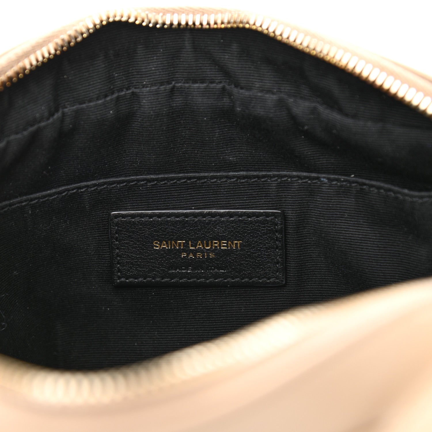 Saint Laurent Calfskin Matelasse Monogram Lou Camera Bag Dark Beige 6 of 13