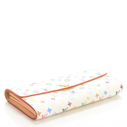 Louis Vuitton Monogram Multicolor Sarah Wallet White 4 of 6