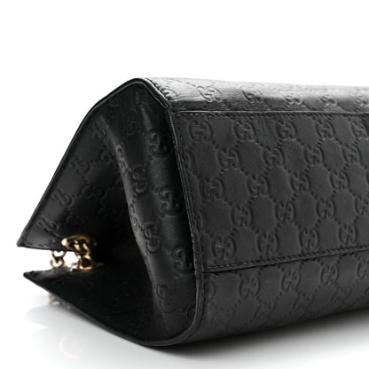 Gucci Guccissima Large Emily Chain Shoulder Bag Black 9 of 11
