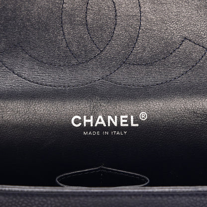 Chanel Caviar Quilted Jumbo Double Flap Navy Blue 6 of 9