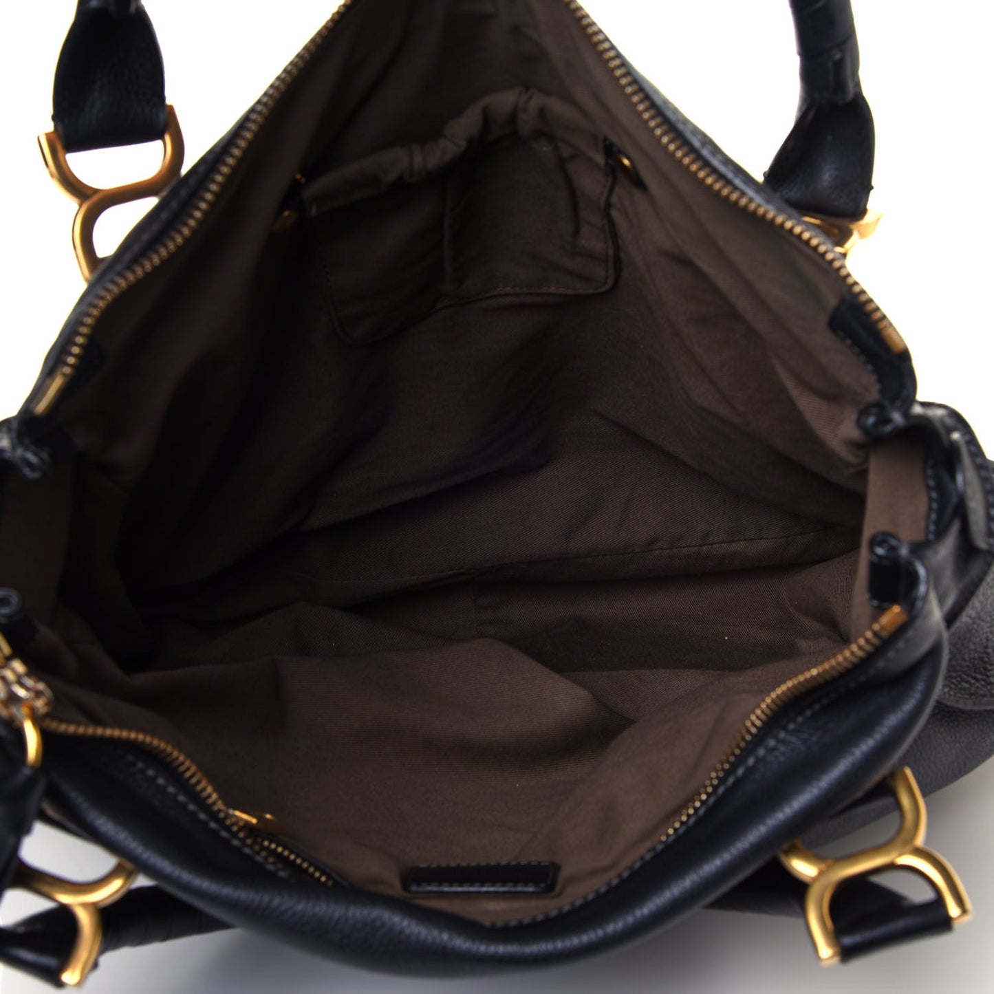 Calfskin Medium Marcie Satchel Black