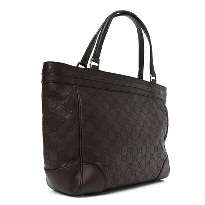 Gucci Guccissima Medium Mayfair Tote  Dark Brown 2 of 9