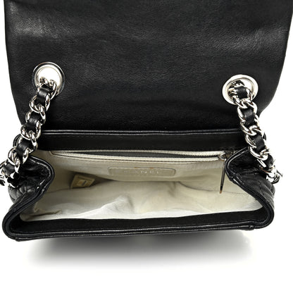 Chanel Washed Lambskin Quilted Mini Chain Around Flap Black 4 of 4