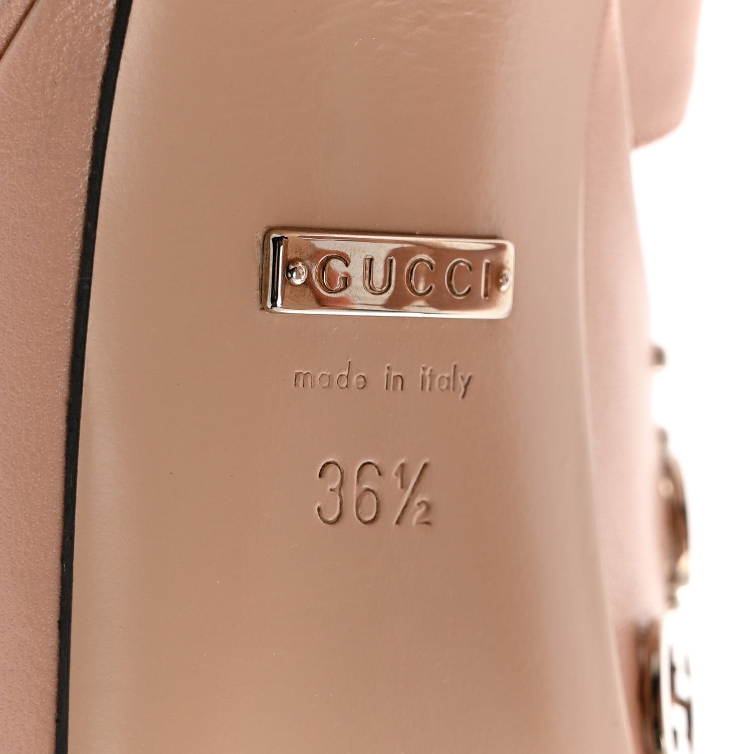 Gucci Malaga Kid Interlocking G Studs 155mm Platform Sandals 36.5 Perfect Pink 8 of 13