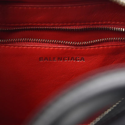Balenciaga Shiny Day Calfskin XS Triangle Square Bag Black 6 of 7
