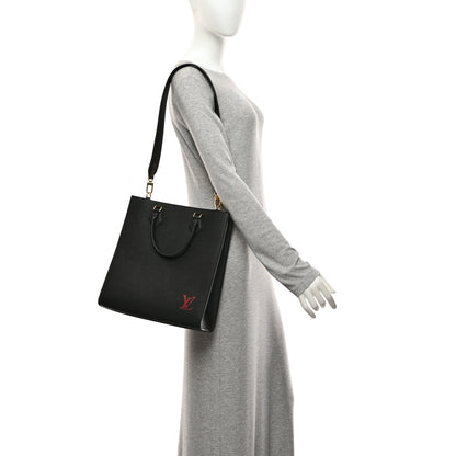 Louis Vuitton Epi Sac Plat PM Black 2 of 9