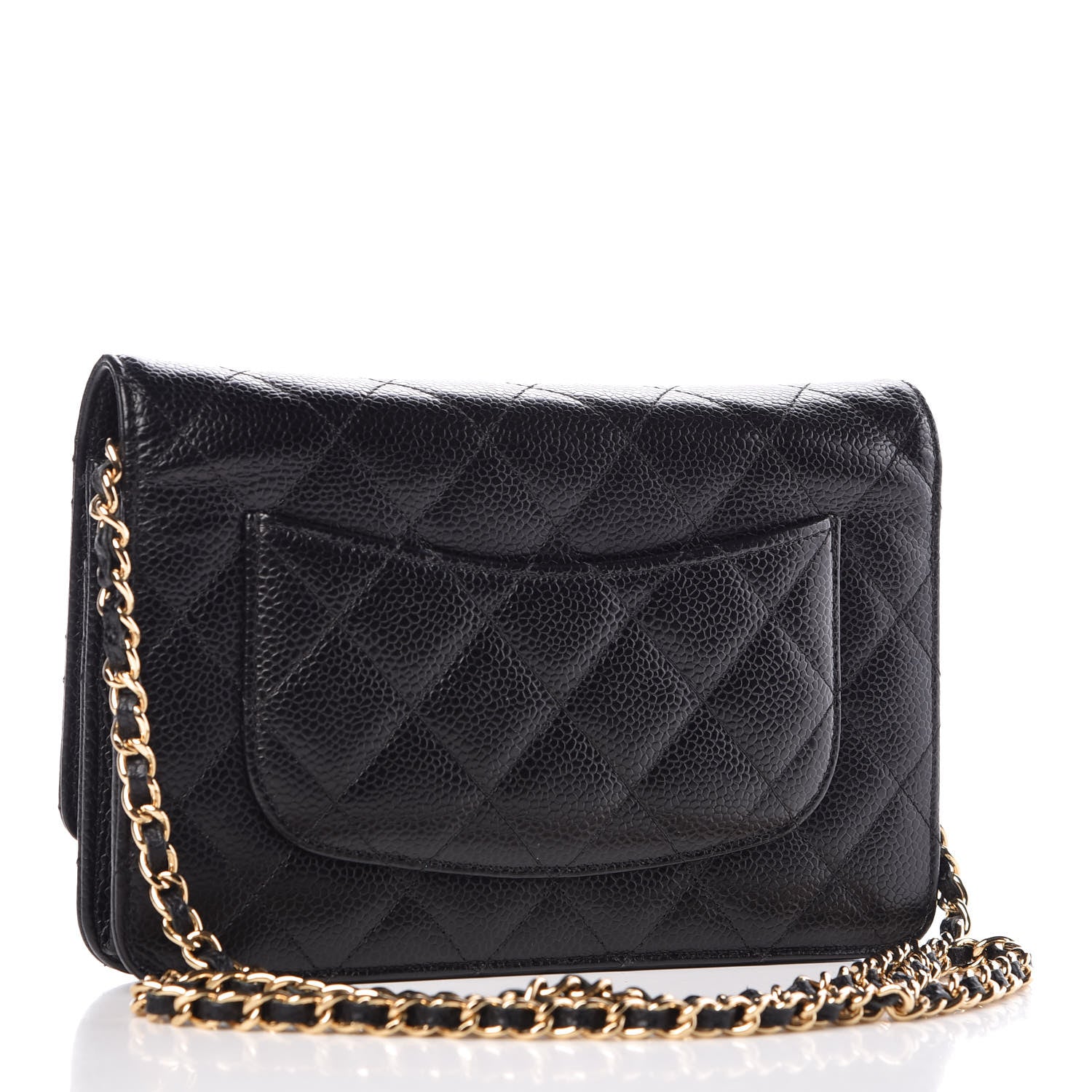 Chanel Caviar Quilted Wallet On Chain WOC Black 3 of 11