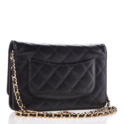 Chanel Caviar Quilted Wallet On Chain WOC Black 3 of 11